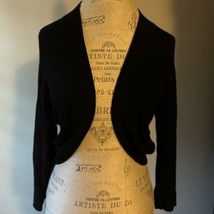 Black shrug sweater, size small.